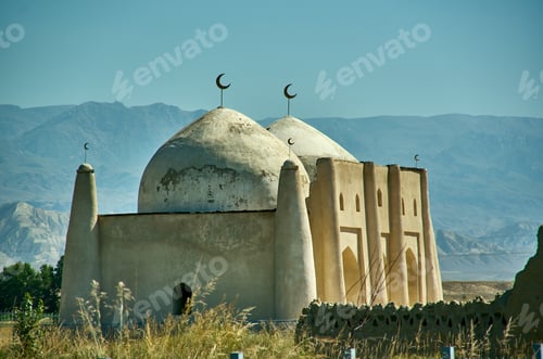 Preview: Naryn River Valley, Ancient Cemetery, Naryn Region, Tian Shan Mountains In Kyrgyzstan, Central Asia,