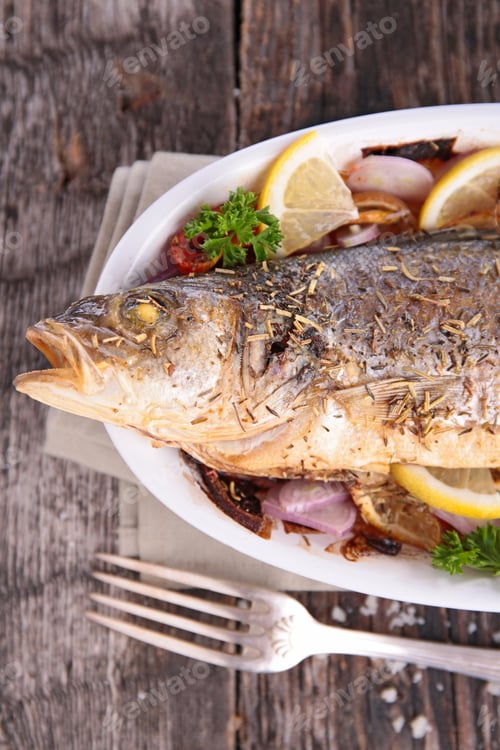 Preview: Grilled Fish And Vegetables