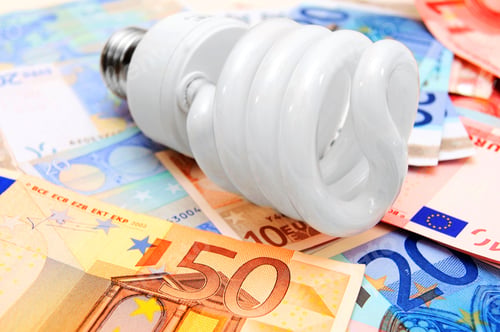 Preview: Money And Bulb . On A White Background.