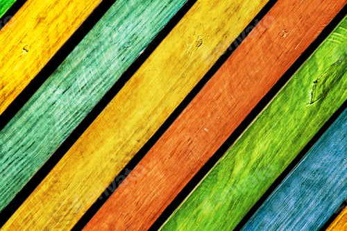 Preview: Vintage Colorful Wood Background