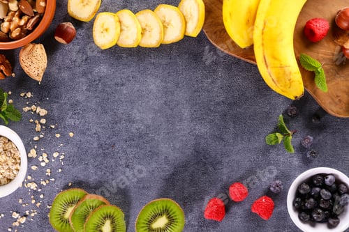 Preview: Composition Of Fresh Fruit, Breakfast, Dessert