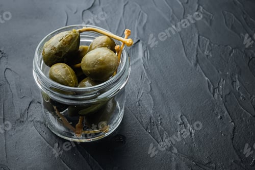 Preview: Pickled Green Capers in a Glass Jar