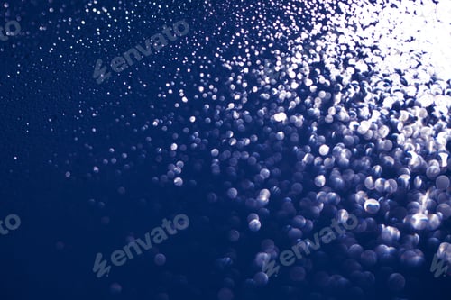 Preview: Blue Lights Festive Background