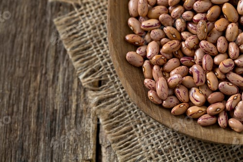 Preview: Pinto Beans On Wooden Surface