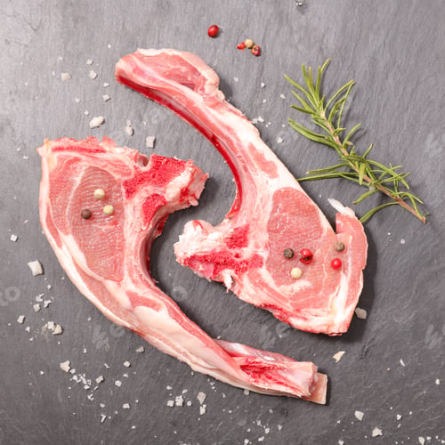 Fresh Lamb Chops with Rosemary and Sea Salt