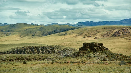 Preview: Stony Canyon In The Area Zavkhan River, River In The Govi-Altai Mongolia