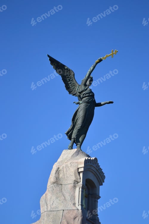 Preview: Monument Black Angel In Tallinn, Estonia