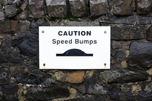 Preview: Speed Bumps Road Safety Sign