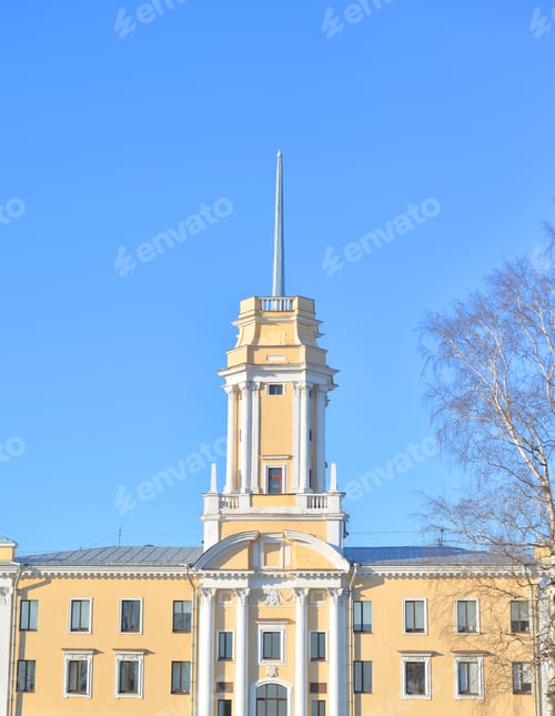 Preview: The Building In The Style Of Stalin On Vasilievsky Island In St. Petersburg, Russia.
