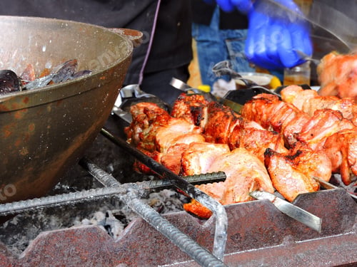 Preview: Shish Kebab On The Grill.