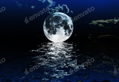 Preview: Backgrounds Night Sky With Stars And Moon And Clouds. Wood. Elements Of This Image Furnished By Nasa