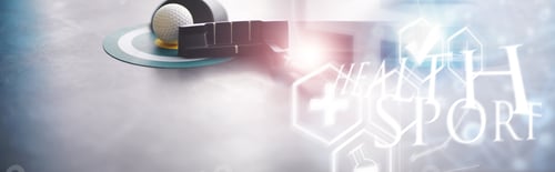 Preview: Sport And Healthy Lifestyle. Mini Golf. White Golf Ball And Set Minigolf On The Table. Sports