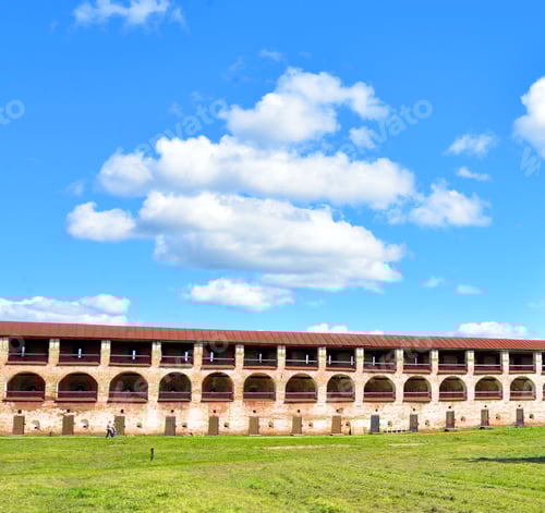 Preview: Wall Of Kirillo-Belozersky Monastery By Day Near City Kirillov, Vologda Region, Russia.