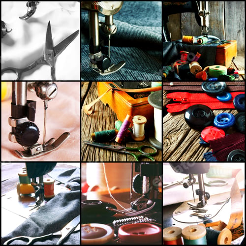 Preview: Collage Of Sewing Photos .