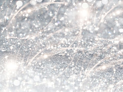 Visualização: Guirlanda de luzes de Natal de fundo branco abstrato