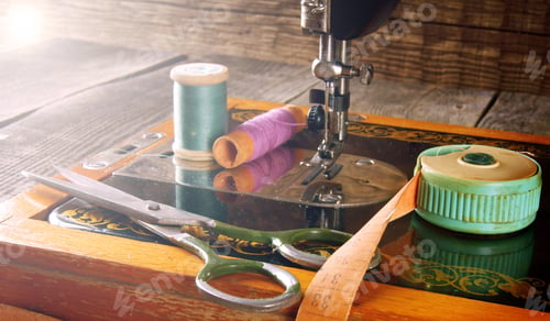 Preview: The Sewing Machine And Tools. Vintage Sewing .