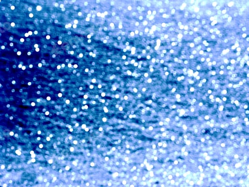 Preview: Abstract Blue Background Colorful Blurred Christmas Light Garland Snow