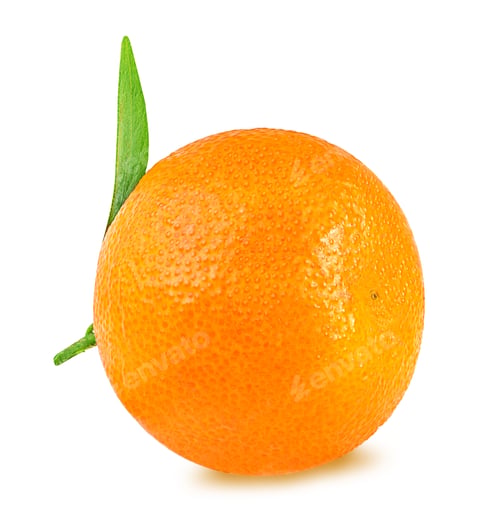 Preview: Tangerine Or Mandarin Fruit Isolated On White Background
