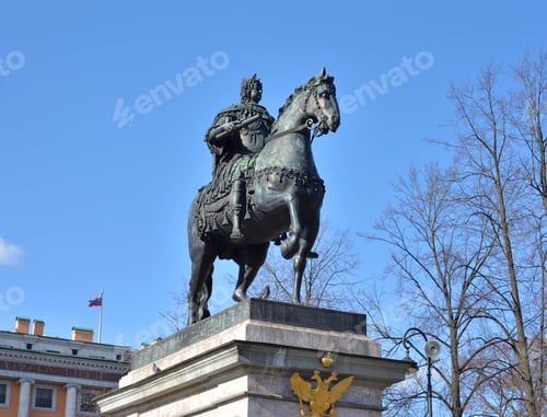 Preview: Monument To Peter I - A Bronze Equestrian Monument Of Peter The Great Before The St. Michael'S