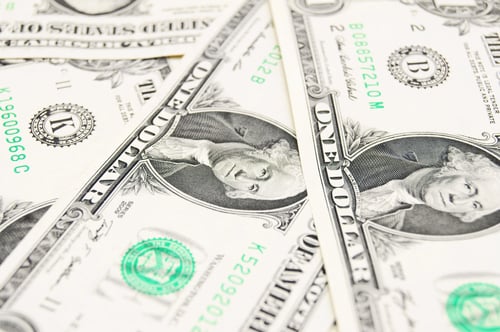 Preview: Macro Image of One Dollar Currency for Finance