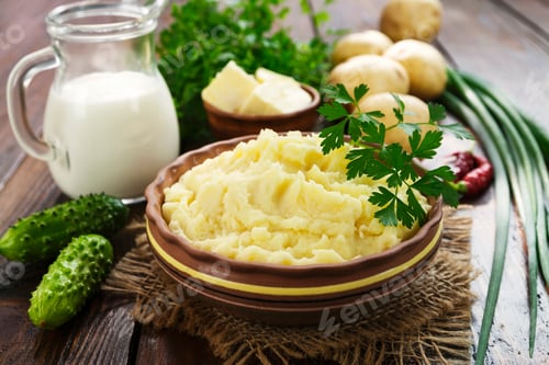 Preview: Mashed Potato With Fresh Herbs And Milk