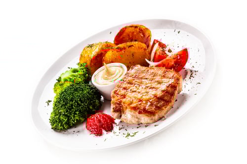 Preview: Pork Chop with Roasted Potatoes and Broccoli