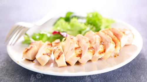 Preview: Grilled Chicken Fillet And Lettuce