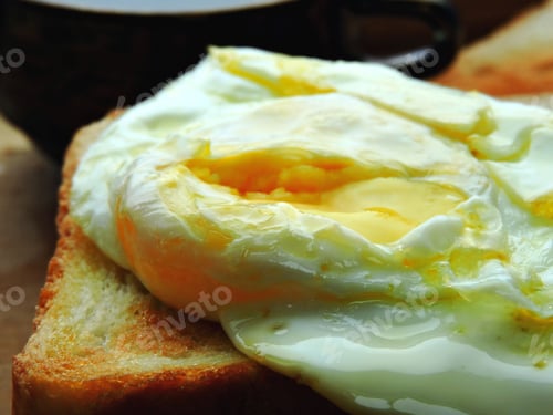Preview: Omelette With Roasted Toast. Macro.