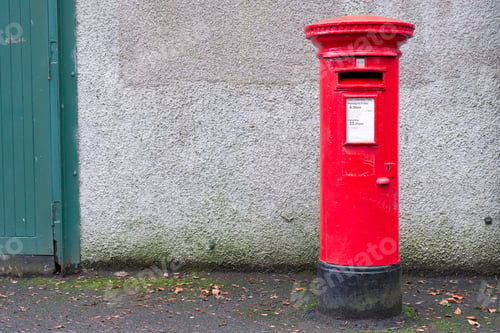 Preview: Red Pillar Post Box For Mail Collection