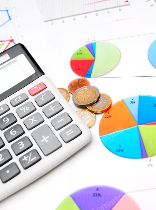 Preview: Calculator and Charts for Business Finance Analysis