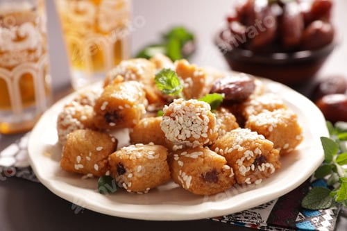 Preview: Traditional Arabic Pastry And Mint Tea- Ramadan, Baklava