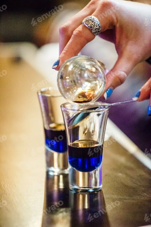 Preview: Bartender Making Cocktail