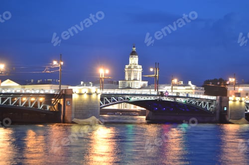 Preview: Palace Bridge At Dawn, St.Petersburg, Russia.
