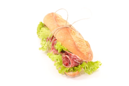 Preview: Sandwich- Baguette With Lettuce And Salami