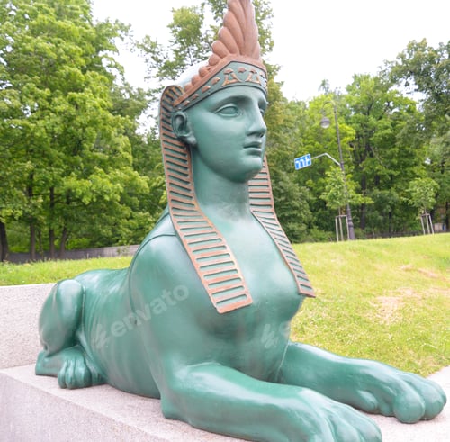 Preview: Sphinx On The Neva River Embankment In St.Petersburg, Russia.