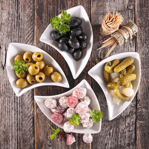 Preview: Appetizer, Buffet Food On Top View