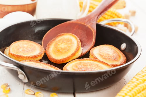 Preview: Pancakes With Corn Flour On The Table
