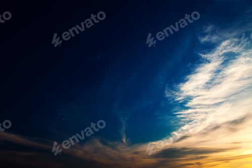 Preview: Blue Sky With Clouds And Sun