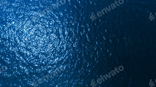 Preview: Aerial Top View Of Blue Sea Surface