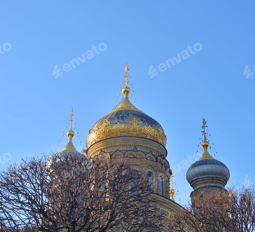 Preview: Church Of The Assumption Of The Blessed Virgin On Vasilievsky Island In St. Petersburg, Russia.