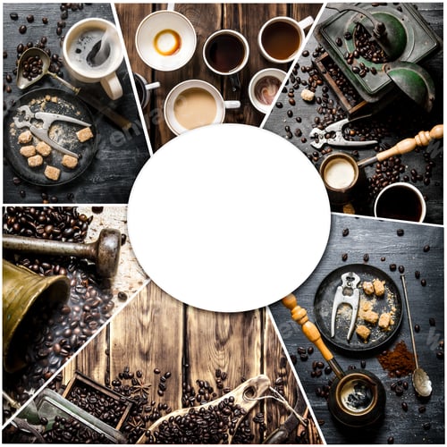 Preview: Food Collage Of Coffee .