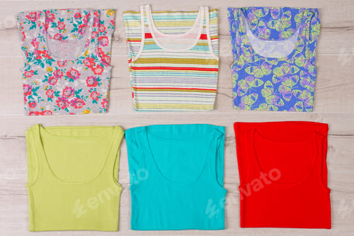 Preview: Cute Summer Tank Tops. Colorful Jerseys With Fun Prints.