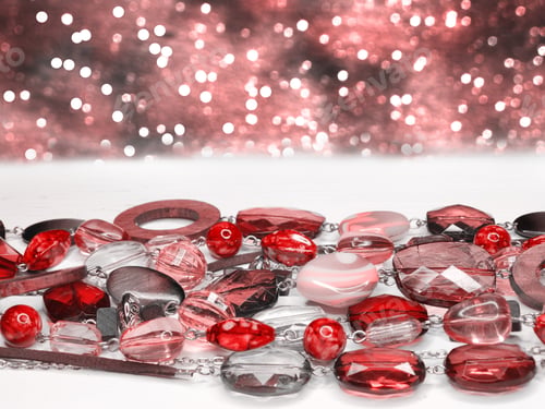 Preview: Jewelry Beads With Bright Colorful Crystals Luxury Fashion Accessory Background