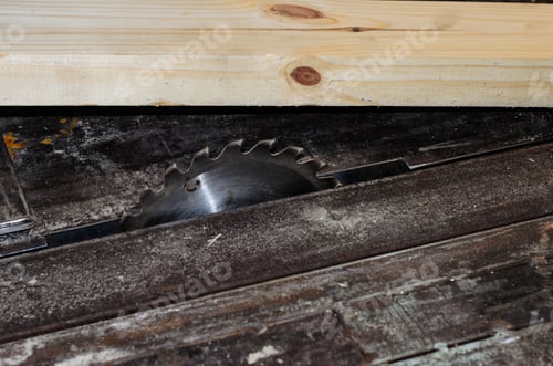 Preview: Sliced Oard On A Table Of Circular Saw