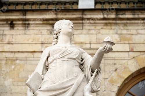 Preview: Statue Vigilance Near Big Gatchina Palace In Gatchina, Russia.