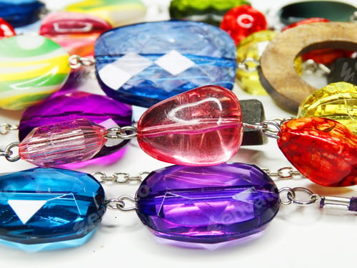 Preview: Jewelry Beads With Bright Colorful Crystals Luxury Fashion Accessory Background