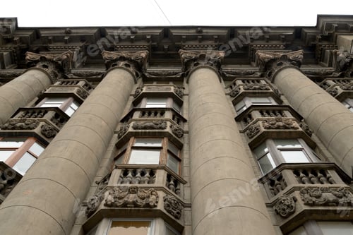 Preview: The Facade Of Old Apartment House In The Center Of Petersburg, Russia.