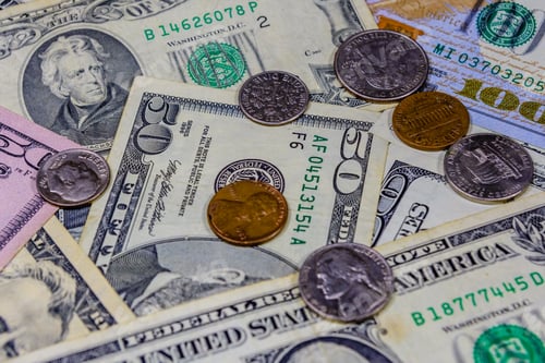 Preview: United States Currency: A Mix of Coins and Bills