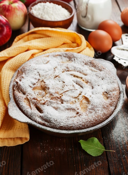 Preview: Homemade Apple Pie With Powdered Sugar