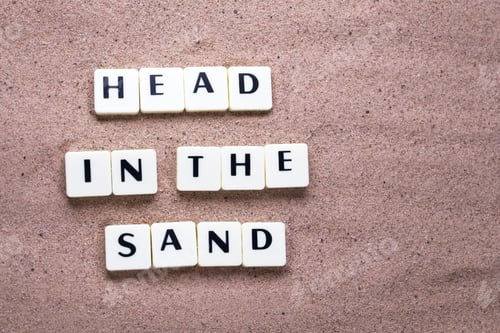 Preview: Head In The Sand Letters On Beach